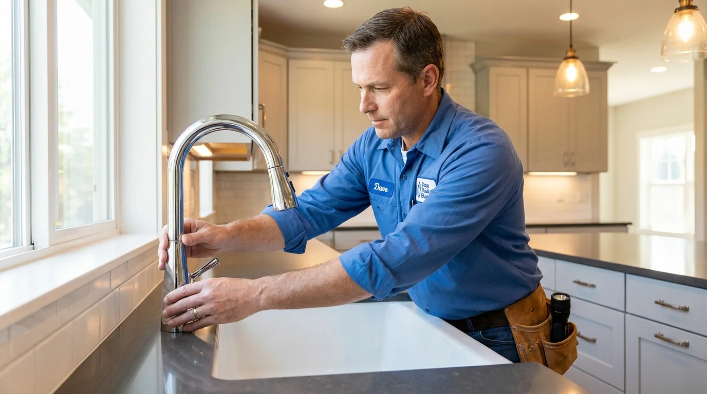Kitchen faucet installation by Johns Plumbing LLC in Effort